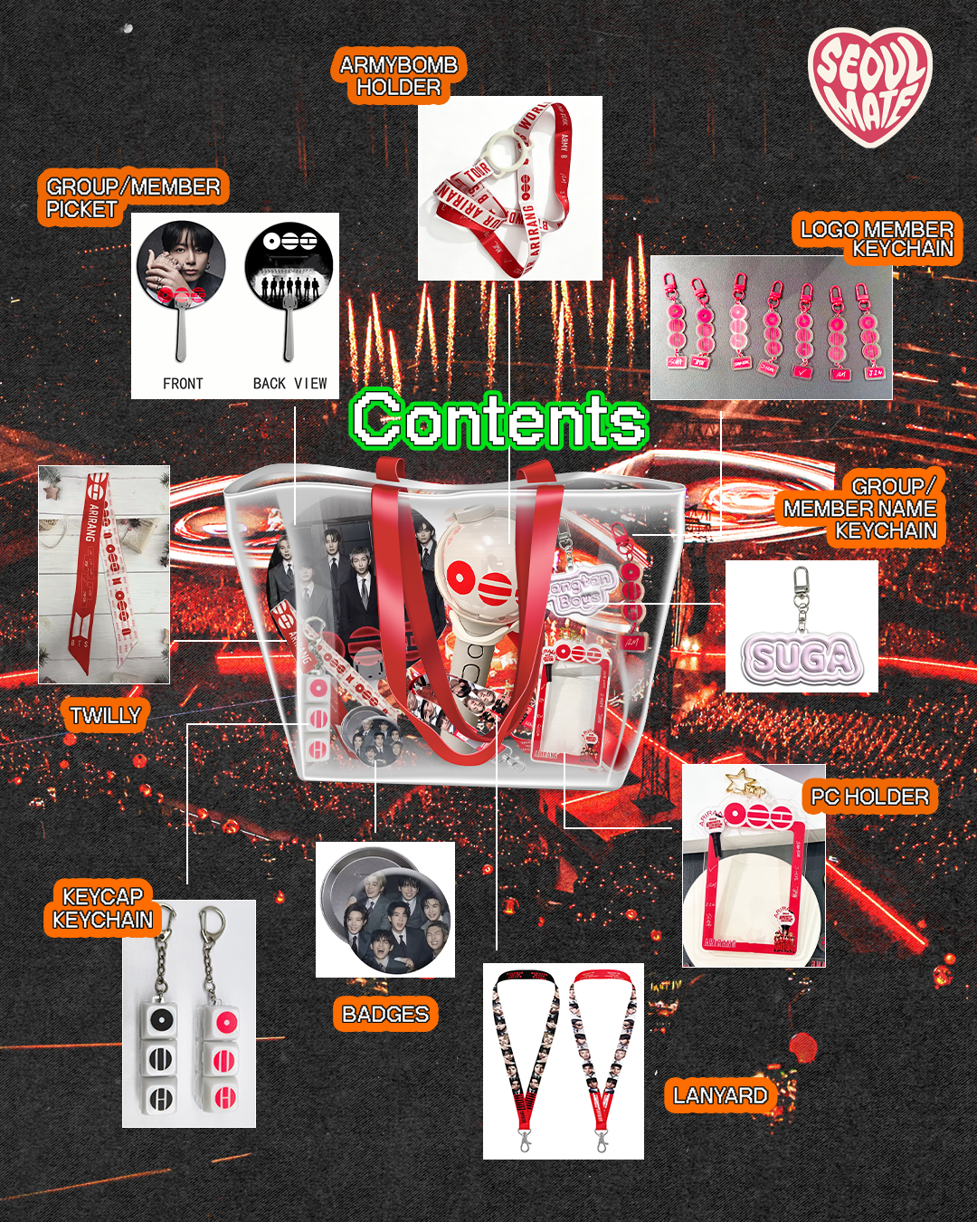 BTS Arirang Tour Concert Essential Items