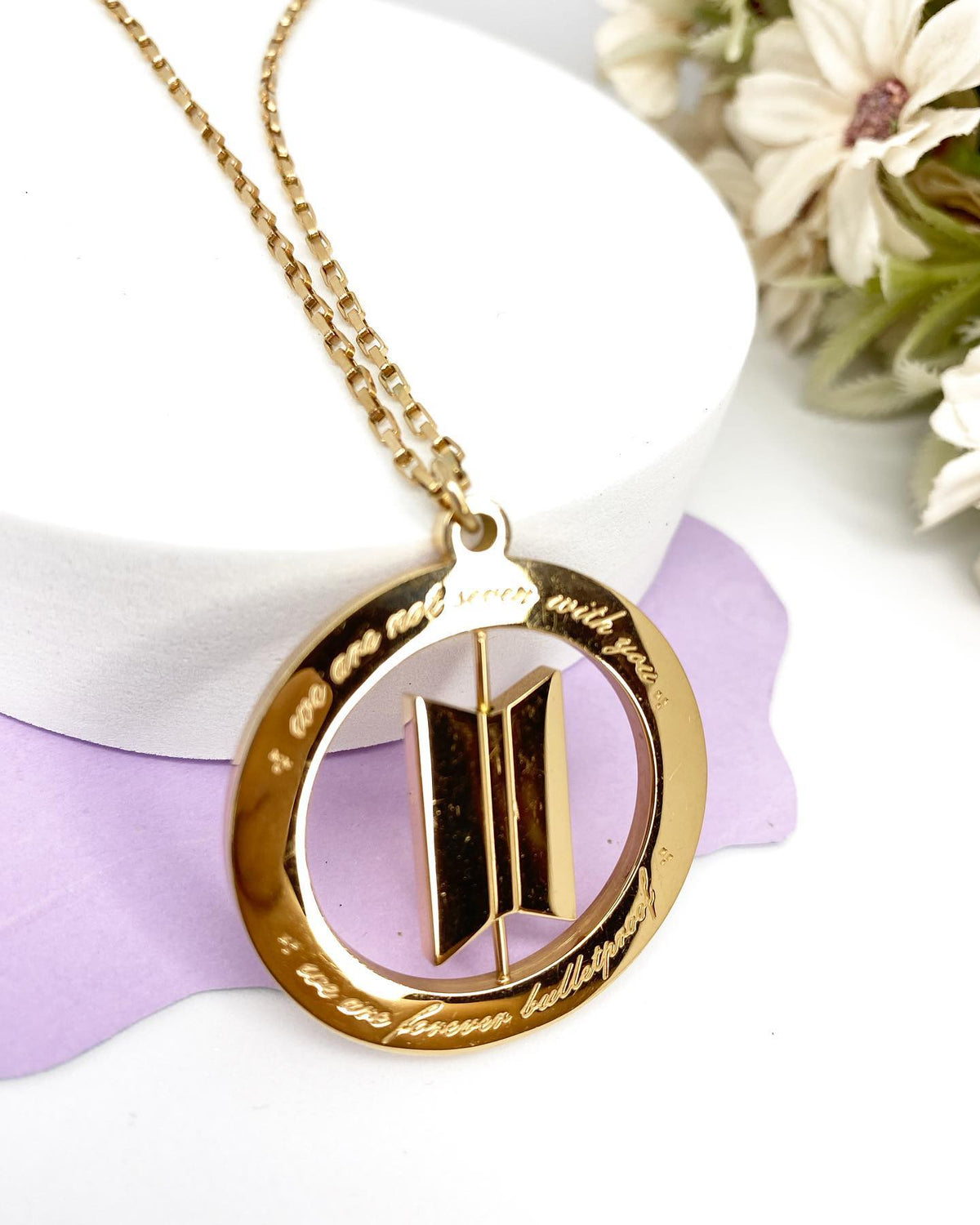 BTS Rotating Necklace