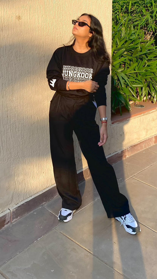 BTS Jungkook Black Sweatshirt