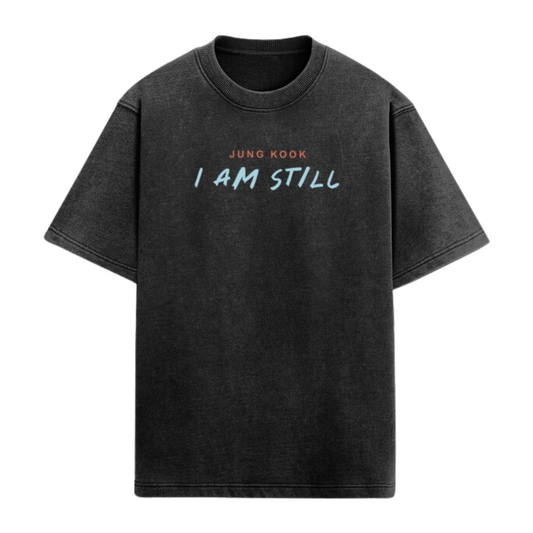 BTS Jungkook I Am Still OVERSIZE Acid Wash T-shirt