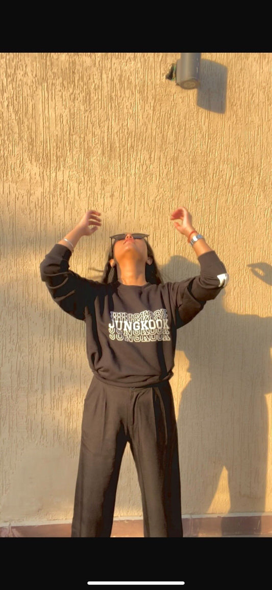 BTS Jungkook Black Sweatshirt