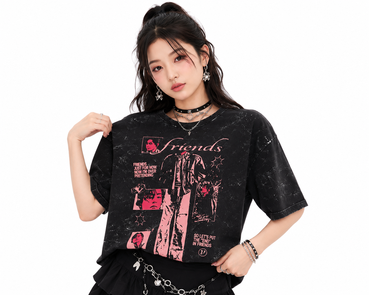 BTS V Friends Graphic T-shirt