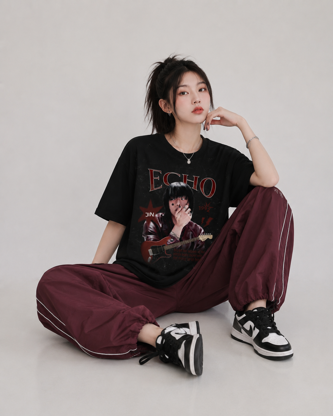 BTS Jin Echo Guitar Tshirt
