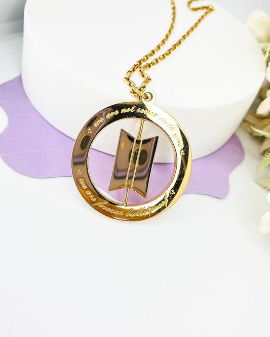 BTS Rotating Necklace