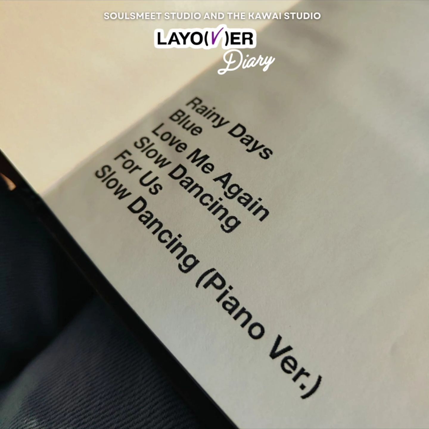 BTS V Layover Journal Diary