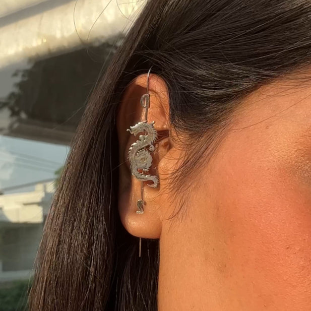 BTS SUGA Daechwita Ear Wrap Crawler Silver
