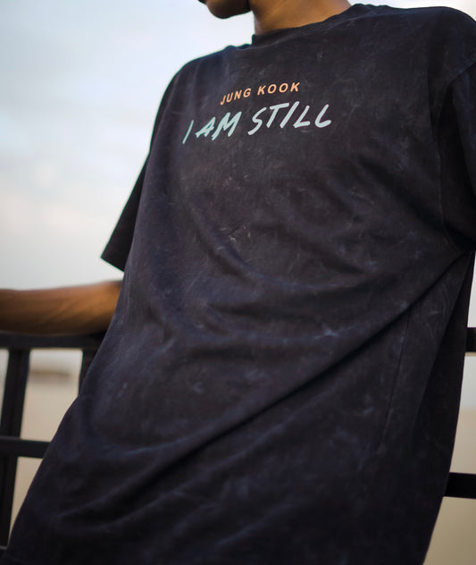 BTS Jungkook I Am Still OVERSIZE Acid Wash T-shirt