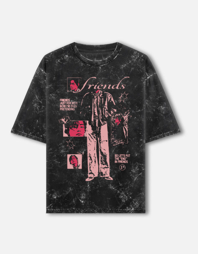 BTS V Friends Graphic T-shirt