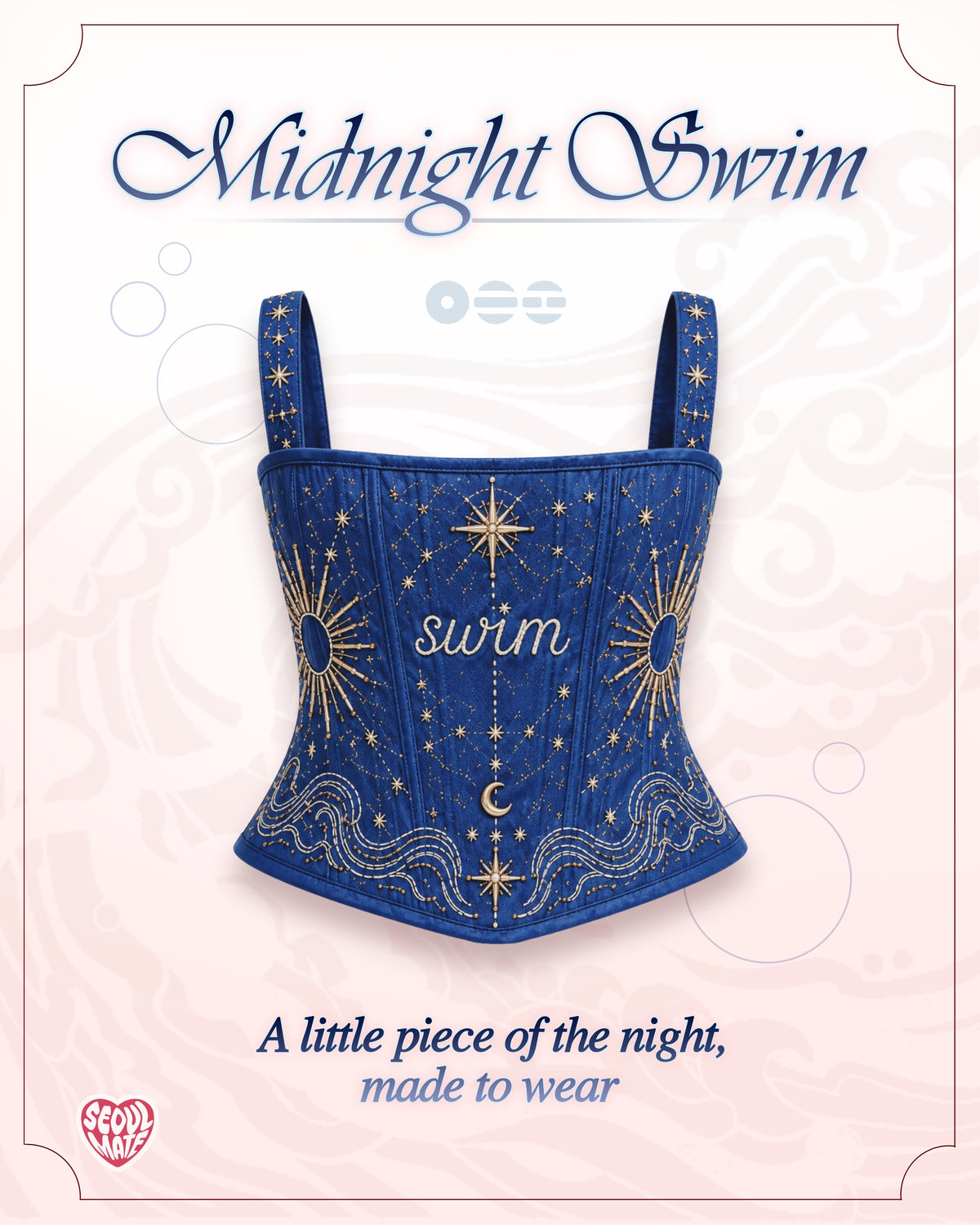 BTS Midnight Swim Corset (Plus Sizes Available)